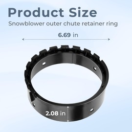 585193MA Outer Retainer Ring Replacement for Murray 24" 27" Snow Thrower,Chute Retainer Ring Fit for Craftsman,Canadiana,Dynamark,MTD,Murray,Noma and Signature Snowblower Parts