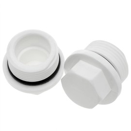 Yocimango -PPR Hose Cap Garden Hose Plug Sprinkler Cap Pipe Accessories 3/4 Inch Plastic White Hose Cap -4PCS