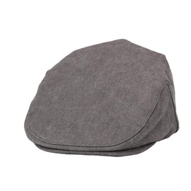 TRP0503 Troop London Accessories Canvas Old School Style Hat, Flat Cap, Shelby Newsboy Cap - Black L Size