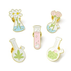 UR URLIFEHALL Enamel Lapel Brooch Pin Set Acrylic Plastic Pin Badge for Clothing Backpacks Jewellery Crafts Decor, Metal