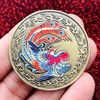 Chinese Holy Loong and Phoenix Good Luck Coin for Lottery
