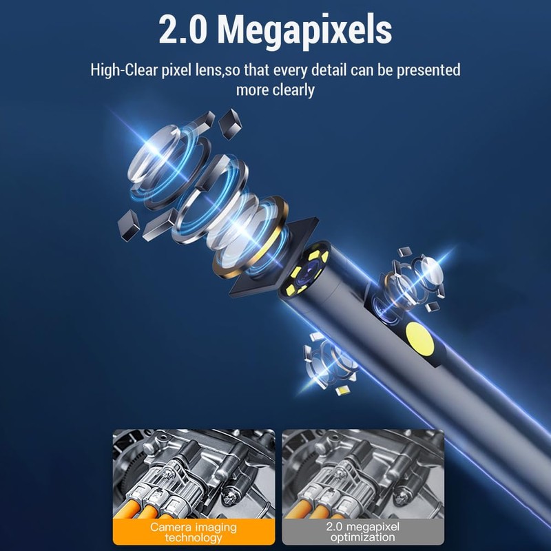 Industrial Endoscope Camera, 1080P Image Resolution, Endoscope, 4.3 Inch IPS