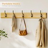 Coat Rack Shoe Bench Set, Bamboo Shoe Storage Bench with