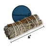 NESSASTORES - White Sage + Cinnamon Smudge Incense 4" Bundle