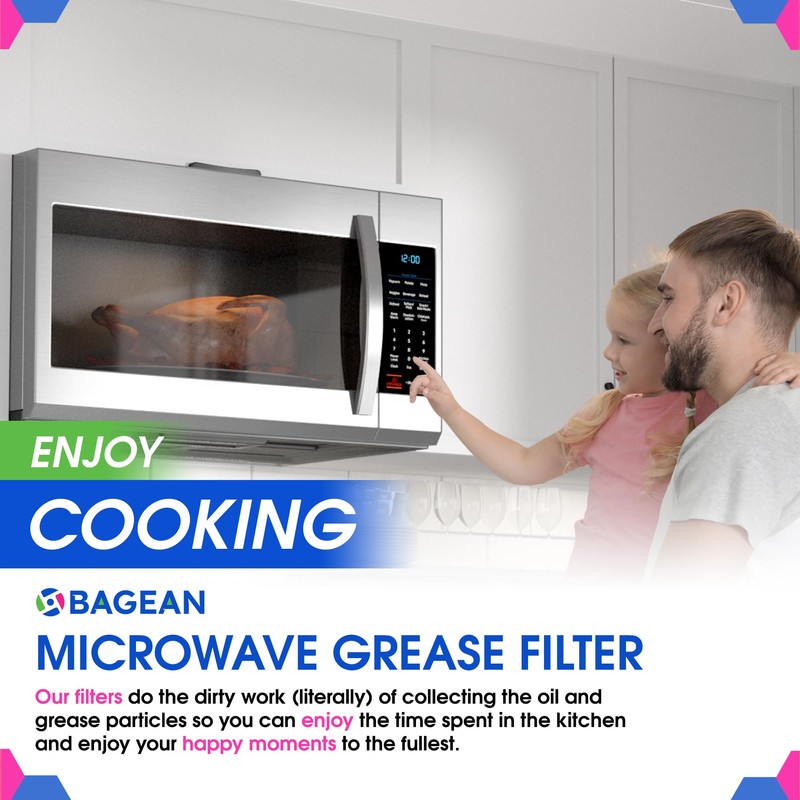 Microwave Filter Replacement 5.12” x 7.64” Fits Frigidaire 5304464105 WB06X10608