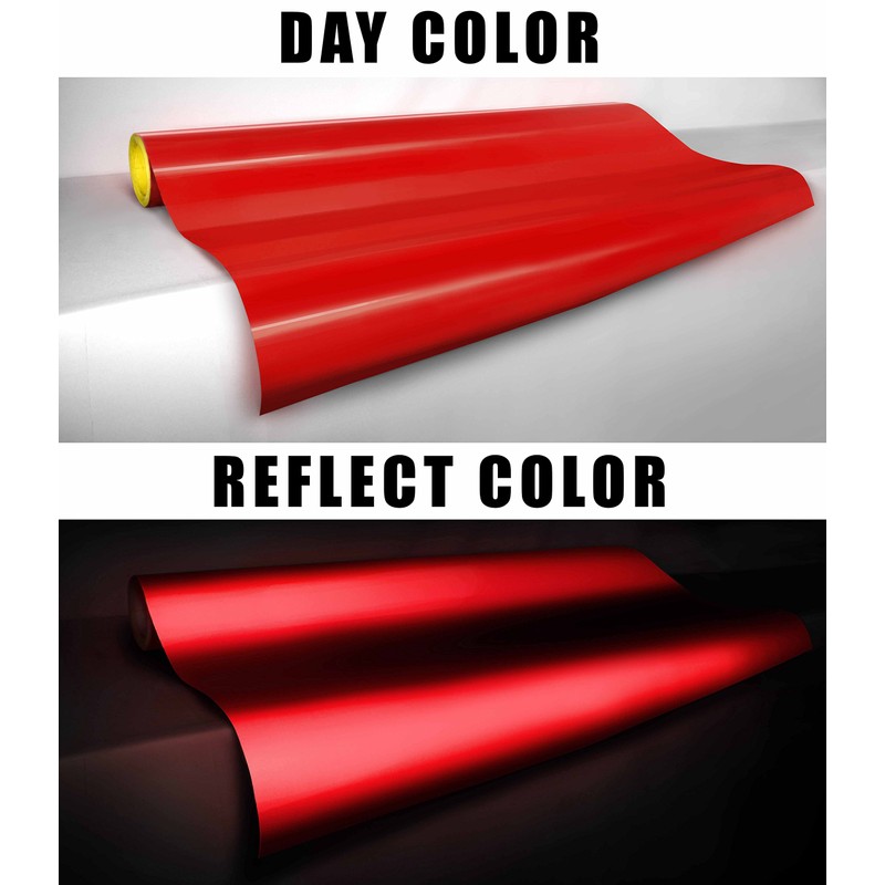 VViViD Reflective Gloss Red Vinyl Car Wrap Film DIY Roll
