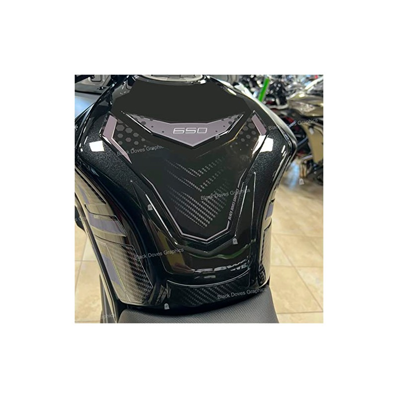 Resin-Coated 3D Sticker Tank Protector Compatible with Kawasaki Versys 650