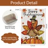 Wodison Happy Thanksgiving Garden Flag 12x18 Inch Double Sided, Small