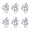 6PCS Napkin Rings Metal Napkin Holders for Wedding Party Dinner