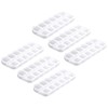 Hilsayum 6PCS Nail Art Beads Storage Container Clear Rectangle Jewelry