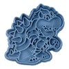 Cuticuter Bowser Mario Bros Cookie Cutter, Plastic, Blue, 8 x