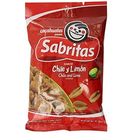Sabritas Chile and Lime Peanuts, 7-Ounce (Pack of 6)