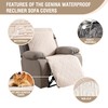 Genina Waterproof Recliner Chair Cover, Non-Slip Washable, 23.6"