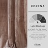 Elrene Home Fashions Korena Tie-Top Crushed Velvet Window Curtain Panel,