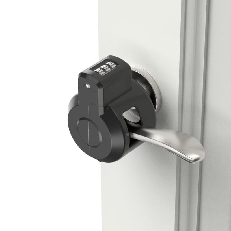 PUGED Door Handle Lockout Device Cover with Code to Disable