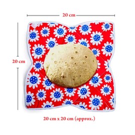 Roti, Tortilla and Breads Covering Cloth - Square Shape Cotton Cloth - Cotton Wrapping Cover