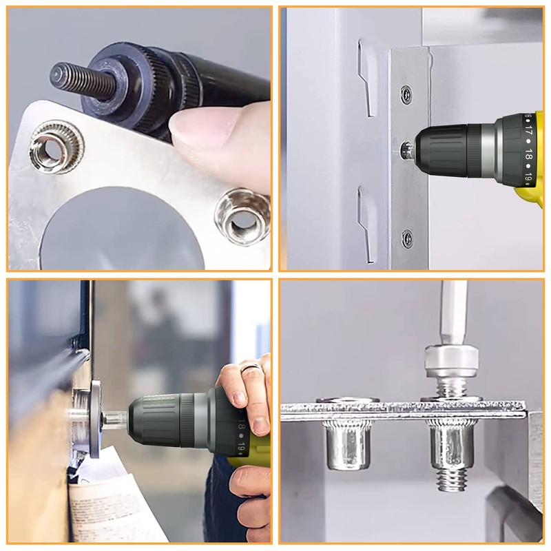 235pcs Rivet Nuts M10 M8 M6 M5 M4 M3 Aluminum