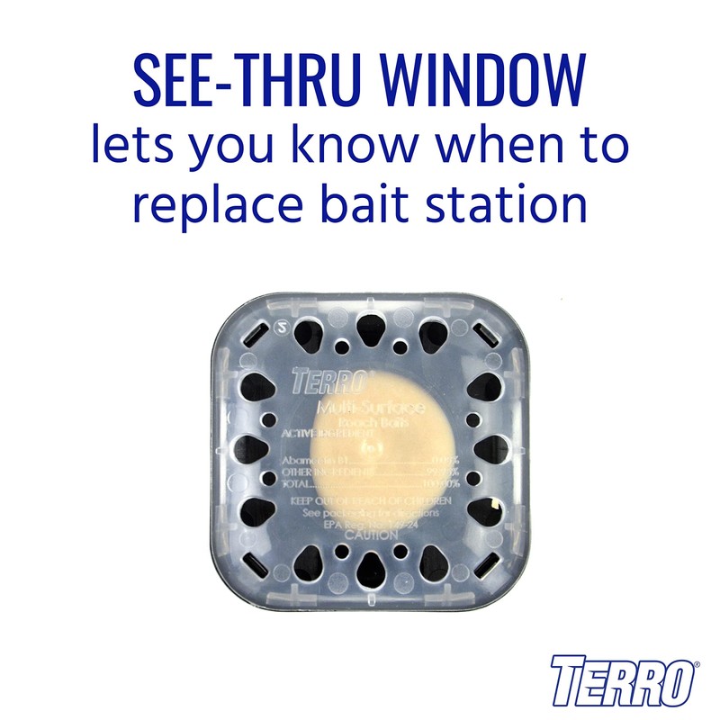 TERRO T500 Indoor Multi-Surface Roach Bait Stations - Indoor Cockroach