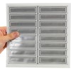 MyHardHatStickers Silver Retro Reflective Hard Hat Stickers - 1" x