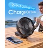6 Inch Handheld Fan Rechargeable, Portable Hand Fan with 6000mAh