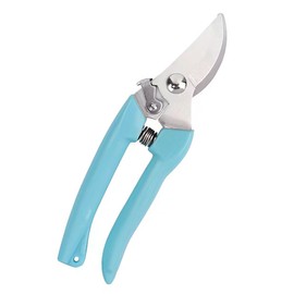 Blue Garden Flower Shears Pruning Shears 6.9 inches Scissors Heavy Duty Plant Scissors for Cutting Flowers, Trimming Plants, Bonsai, Fruits Picking (Blue Handle)