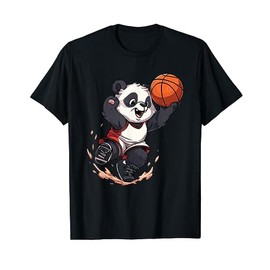 Panda Basketball Player Outfit Slam Dunk For Men Boys T-Shirt