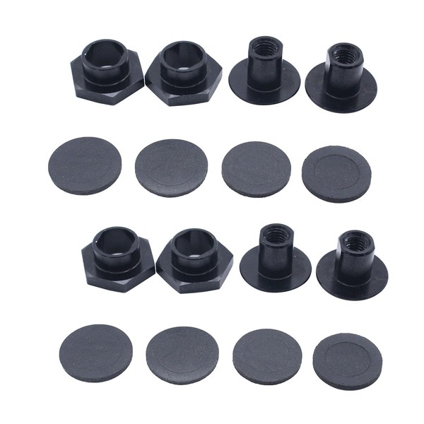16 pcs/2set SHLPDFM Rear Window Windshield Glass Support Strut Hardware