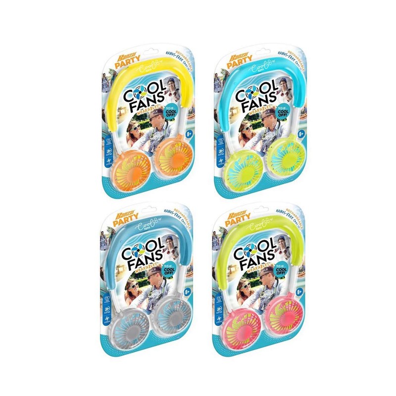 BANZAI Cool Fans Wearables - Colors May Vary