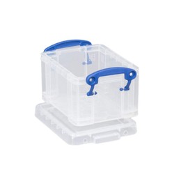 Really Useful Boxes 0.3 Litre Rectangle Really Useful Box Clear
