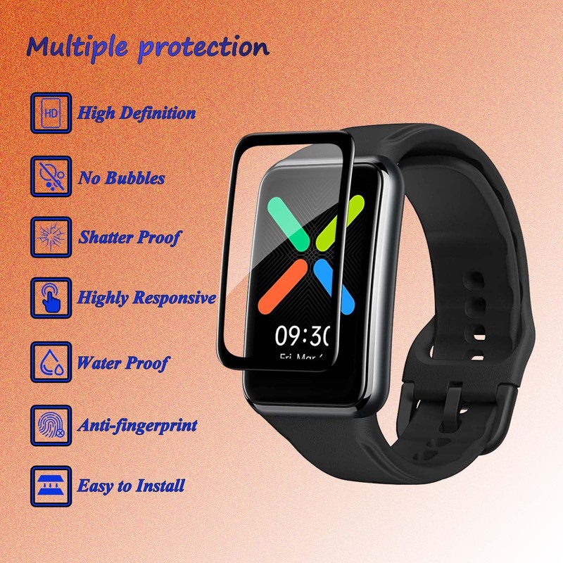 Fyqzio Pack of 4 Screen Protectors Compatible with Oppo Watch