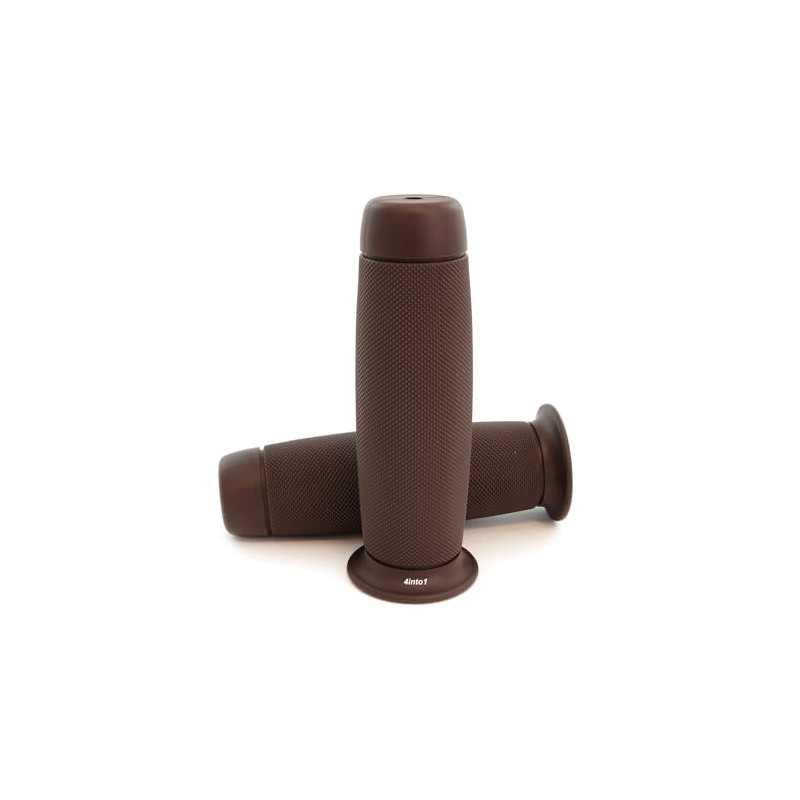 Rebel Motorcycle Grips - Cafe Brown - 7/8" Bars -