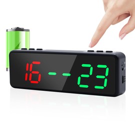 F-Winner LED Electronic Scoreboard with Power Supply,Score Keeper with Timer Clock,Portable Digital Scoreboard with Remote for Corn Hole,Board Game,Indoor & Outdoor Game