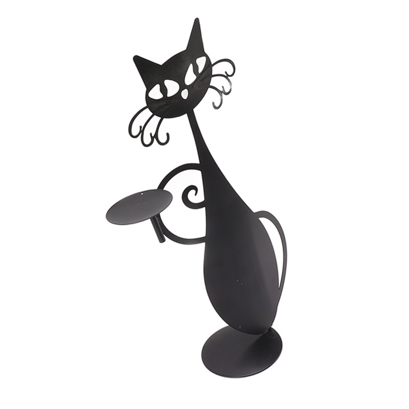 Home Decor Candlestick Durable Cat Candle Holder Decorative Candlestick Holder