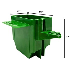 OneBoxForAll New Work BaseBox – Expandable Single Gang PVC Electrical Box with 4 Knockouts, 22 cu. in. Capacity - Single Unit