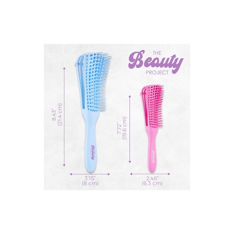 Pack De 2 Cepillos Desenredantes Para Todo Tipo De Cabello,