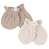 Just Born 4 Piece Baby Hat and Mittens - Tan