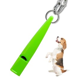 Gun Dog Training Whistle with Lanyard - Dog Whistle with Loud, Solid Tone & Far Reaching Sound - Ideal High-Frequency Long-Distance Dog Recall Whistle for Most Breeds - GREEN with Black Rope