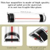 Chunful 1 Pcs Magnifying Ruler with Sliding Markers 6 Inch