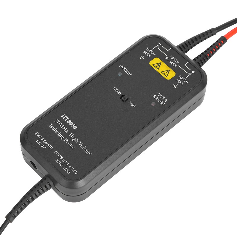 HT8050 Oscilloscope High Voltage Differential Probe 1/50 1/500