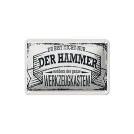 Blechschild 30 x 20 cm Spruch: Du bist nicht nur der Hammer sondern der ganze Werkzeugkasten - DekoNo7