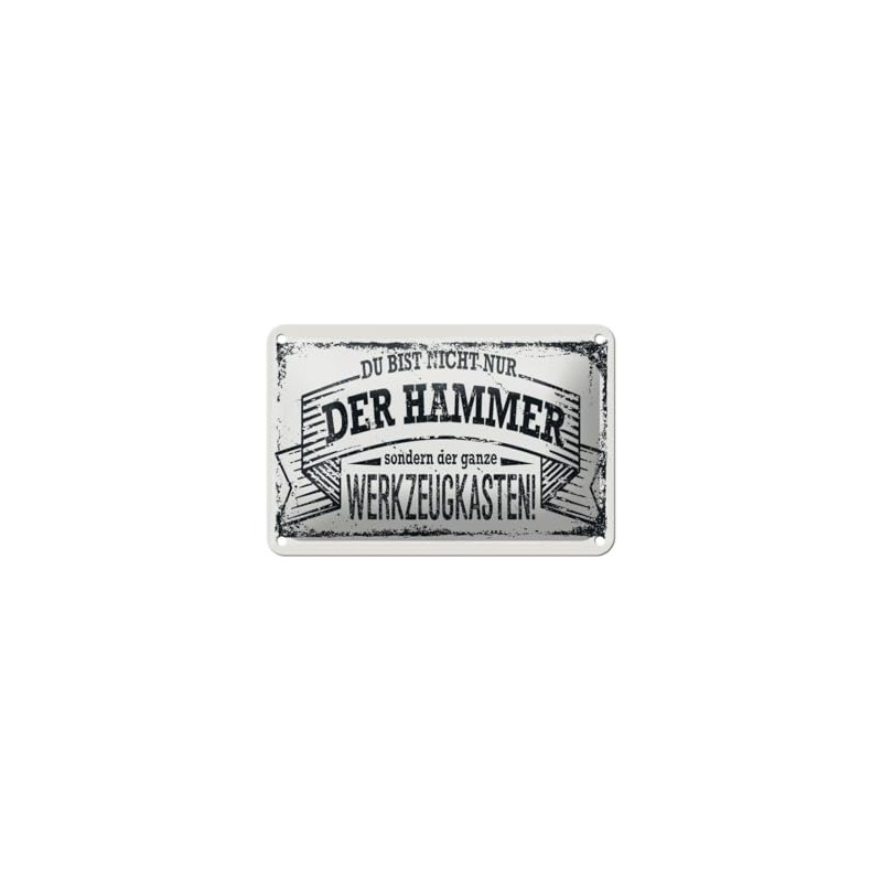 Blechschild 30 x 20 cm Spruch: Du bist nicht nur