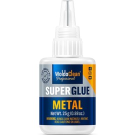 Super Glue Metal 25g Extra Strong superglue - for Stainless Steel and Aluminum, Dries Clear and Holds Instantly