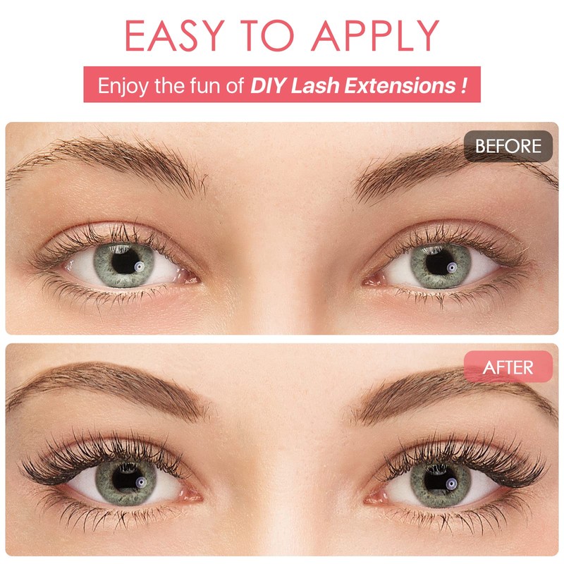 Miuffue Eyelash Glue, Lash Bond and Seal, Latex-Free Lash Glue