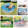 Yaheetech Grey Hard Plastic Dog Pools for Small Medium Large