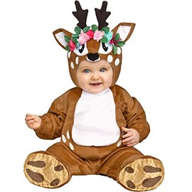 Fun World Baby Girl's Oh Deer Baby Costume, Brown, Large 12-24 Months
