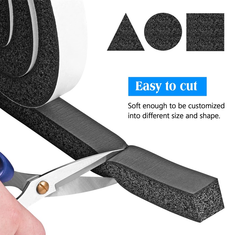 Foam Strips with Adhesive, 2 Inch Wide X 1/2 Inch