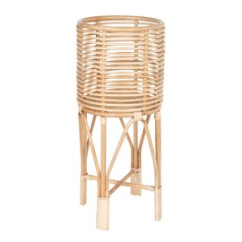 KOUBOO Rattan Indoor Plant Stand, Medium, Natural Planter, Brown