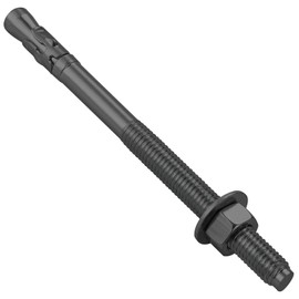 Wensilon 30Pcs 1/2x7 Inch Standard Fasteners for Heavy-Duty Black Wedge Anchors for Cement and Concrete