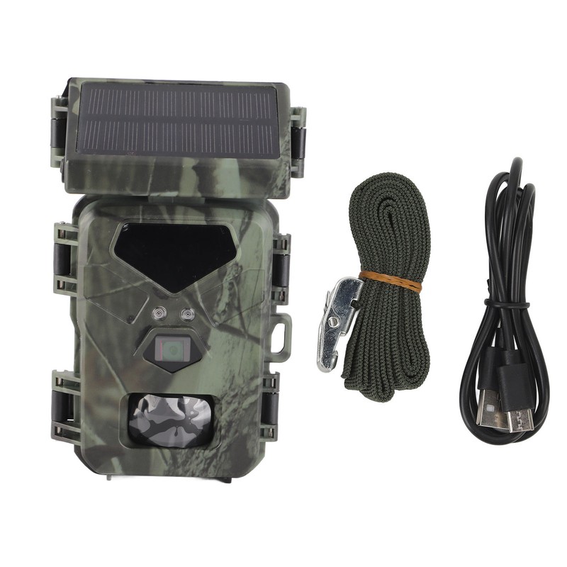 Solar Trail Camera 1080P 30fps 20MP Game Camera 60 Degree