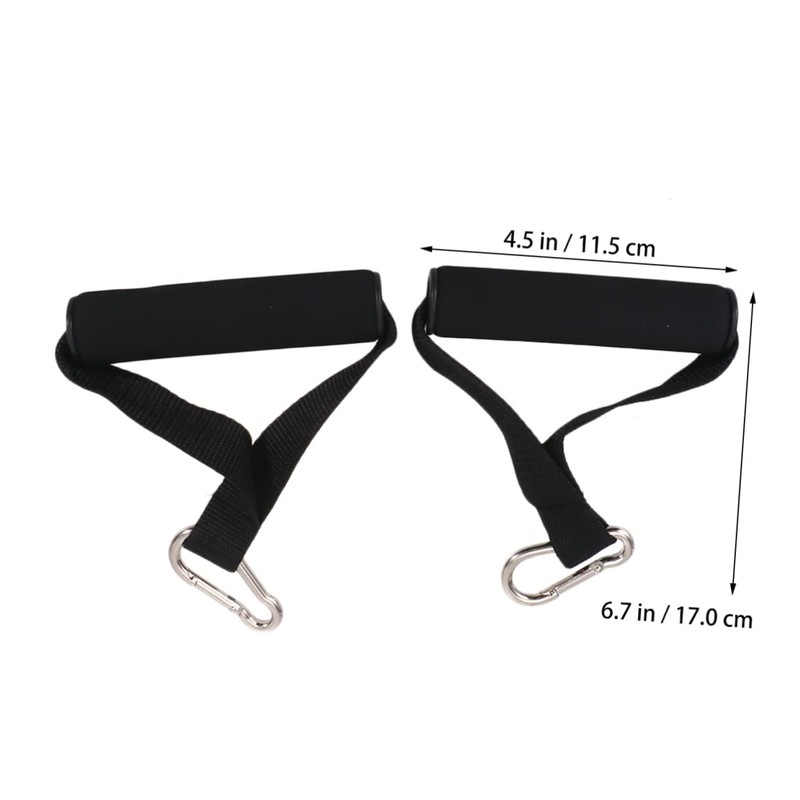 Totority 2 Pairs Durable Workout Band Handles for Resistance Bands